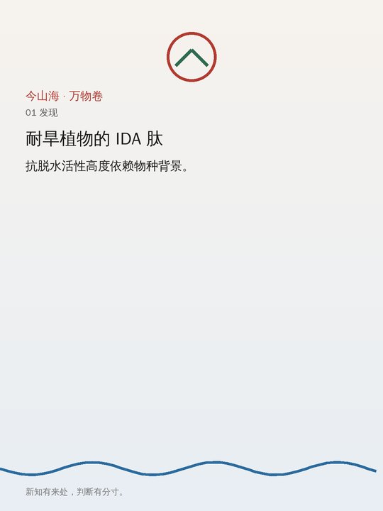 耐旱植物 IDA 肽